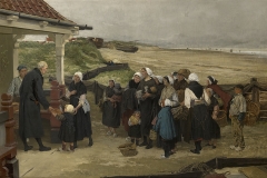 Brooduitdeling aan de weduwen en wezen te Katwijk